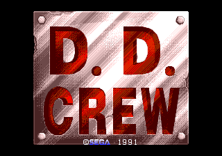 D. D. Crew (World, 3 Player, FD1094 317-0190) Title Screen